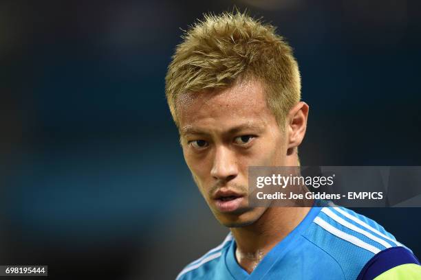 Japan's Keisuke Honda during a training session at Arena das Dunas in Natal