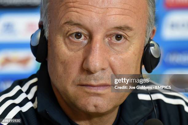 Japan manager Alberto Zaccheroni during a press conference at Arena das Dunas in Natal