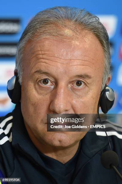 Japan manager Alberto Zaccheroni during a press conference at Arena das Dunas in Natal