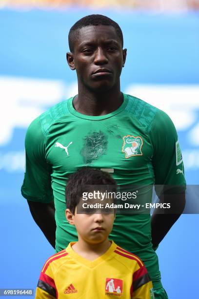 Ivory Coast's Max Gradel before kick off