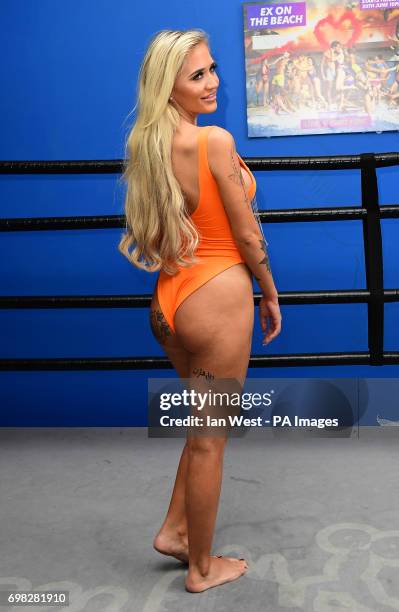 Che McSorley attending the Ex On The Beach Photocall, held at the Fight City Gym, London. PRESS ASSOCIATION Photo. Picture date: Tuesday June 20,...