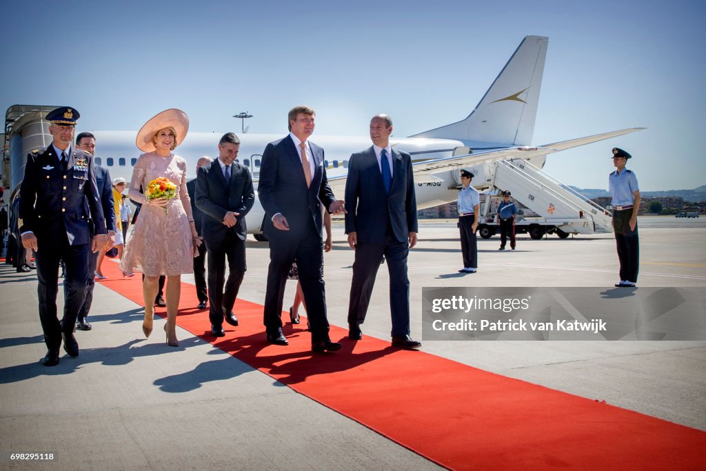 King And Queen Of The Netherlands Visit Italy : Day One