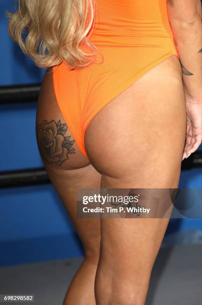 Che McSorley attends an Ex on the beach photocall to launch series 7 at the Fight City Gym on June 20, 2017 in London, England.