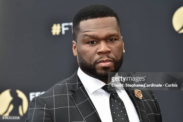 Curtis James Jackson III aka '50 Cent' from Power TV Show poses for a photocall during the 57th Monte Carlo TV Festival : Day Five, on June 20, 2017...