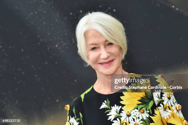 British Actress Helen Mirren poses for a Photocall during the 57th Monte Carlo TV Festival : Day Five, on June 20, 2017 in Monte-Carlo, Monaco.