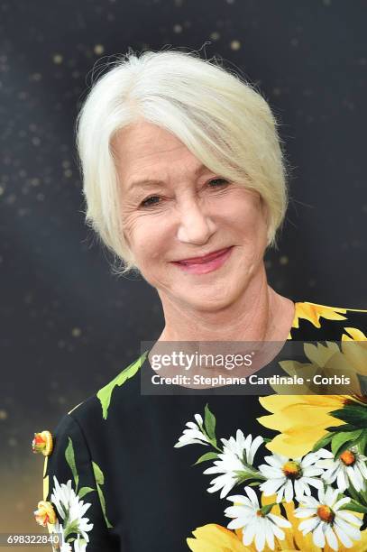 British Actress Helen Mirren poses for a Photocall during the 57th Monte Carlo TV Festival : Day Five, on June 20, 2017 in Monte-Carlo, Monaco.