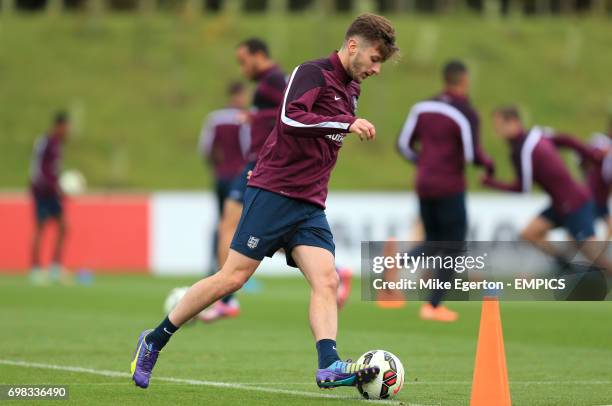 England's Adam Lallana during a training session at St George's Park, Burton Upon Trent.