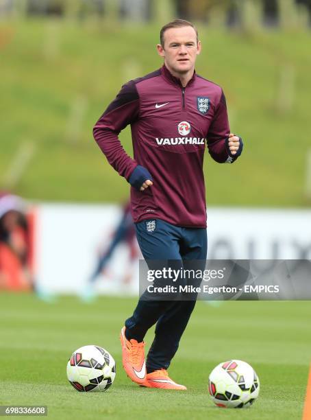 England's Wayne Rooney during a training session at St George's Park, Burton Upon Trent.