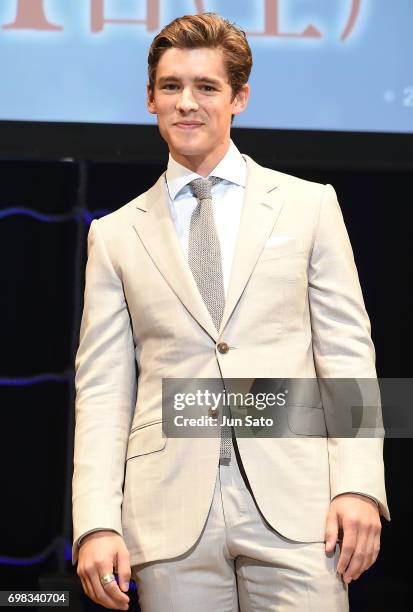 Brenton Thwaites arrives at the Japan Premiere of "Pirates Of The Caribbean: Dead Men Tell No Tales" at the Shinagawa Prince Hotel on June 20, 2017...