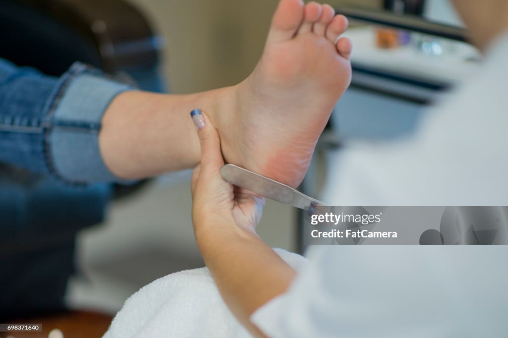 Pedicure at the Spa