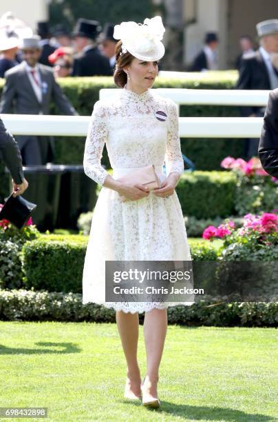 Catherine, Duchess of Cambridge attends Royal Ascot 2017 at Ascot Racecourse on June 20, 2017 in Ascot, England.