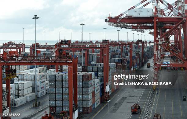 Colombo Terminal 215 Colombo International Container Terminal Stock Photos, High-Res ...