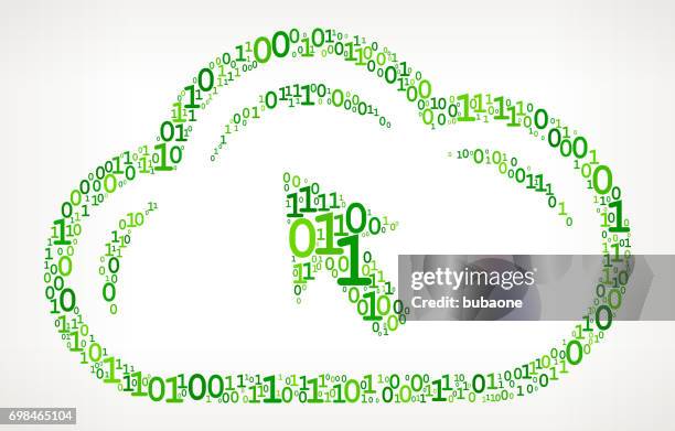 computer cloud binary code zero one vector illustration - storage facility stock illustrations