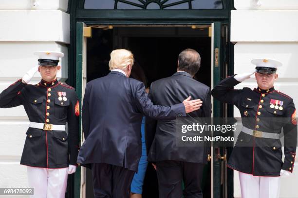 President Donald Trump and First Lady Melania Trump welcomed President Juan Carlos Varela and Mrs. Lorena Castillo Varela of Panama, at the South...