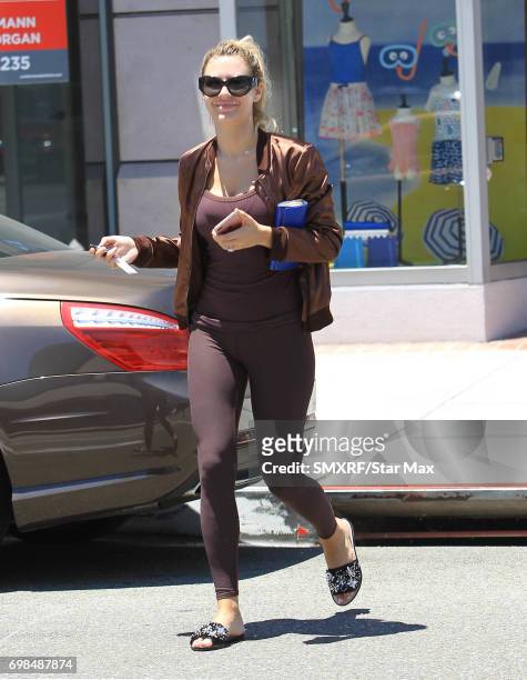 Morgan Stewart is seen on June 18, 2017 in Los Angeles, California.
