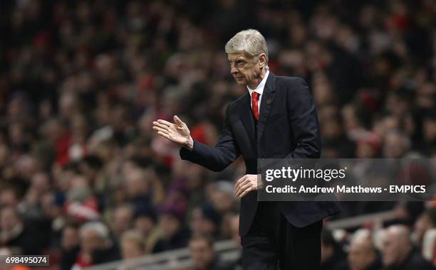 Arsenal manager Arsene Wenger on the touchline