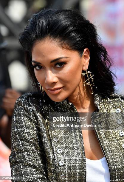 Nicole Scherzinger attends the first day of auditions for the X Factor at The Titanic Hotel on June 20, 2017 in Liverpool, England.