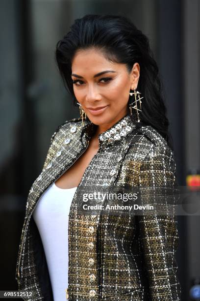 Nicole Scherzinger attends the first day of auditions for the X Factor at The Titanic Hotel on June 20, 2017 in Liverpool, England.