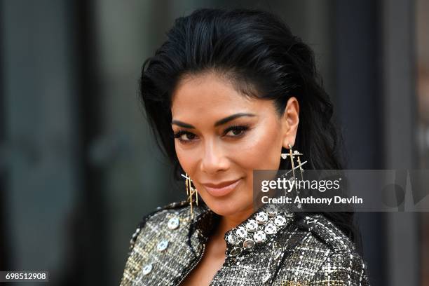 Nicole Scherzinger attends the first day of auditions for the X Factor at The Titanic Hotel on June 20, 2017 in Liverpool, England.