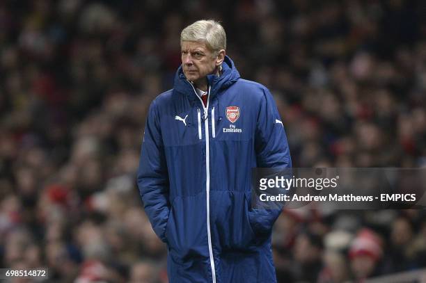 Arsenal manager Arsene Wenger on the touchline