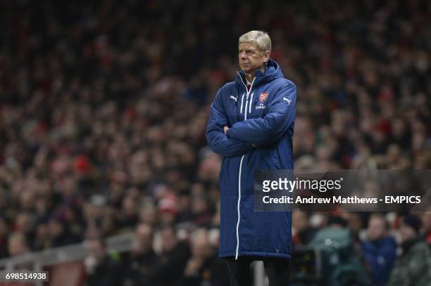 Arsenal manager Arsene Wenger on the touchline