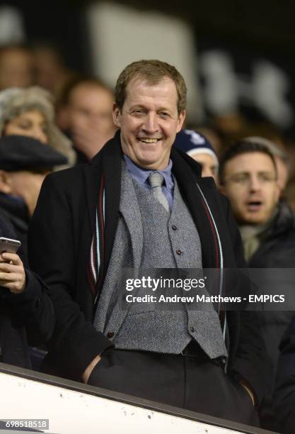 Burnley fan Alastair Campbell in the stands