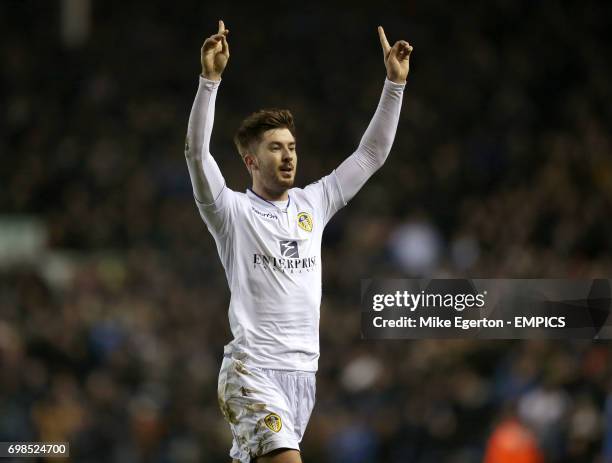 Leeds United's Luke Murphy celebrates scoring the first goal