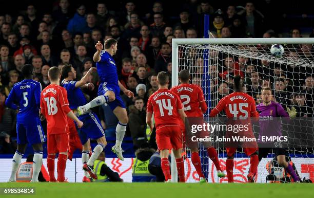 Chelsea's Branislav Ivanovic scores his side's first goal in injury time