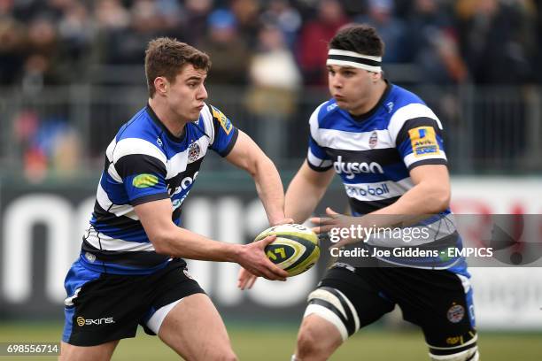 Bath Rugby's Ollie Devoto and David Sisi