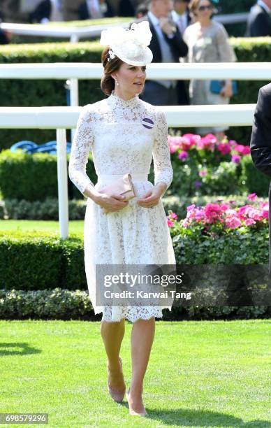 Catherine, Duchess of Cambridge attends Royal Ascot 2017 at Ascot Racecourse on June 20, 2017 in Ascot, England.