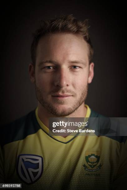 David Miller of South Africa poses for a portrait ahead of the Twenty20 International between England and South Africa at Ageas Bowl on June 20, 2017...