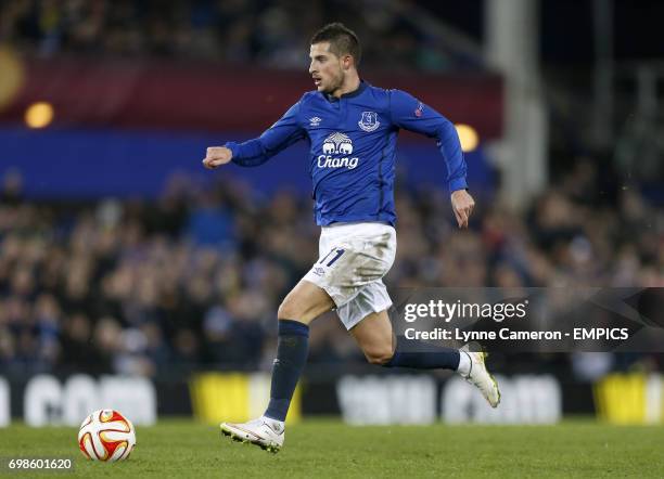 Everton's Kevin Mirallas in action