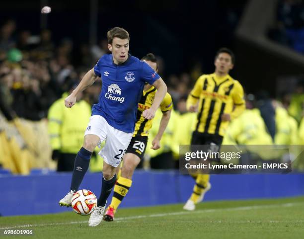 Everton's Seamus Coleman in action