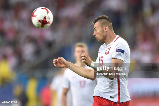 Jaroslaw Jach during the UEFA European Under-21 match between Poland and Sweden at Arena Lublin on June 19, 2017 in Lublin, Poland.