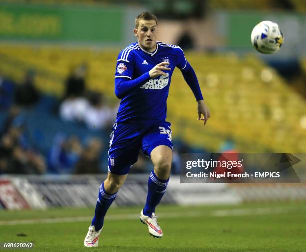 Ipswich Town's Chris Wood in action against Leeds United.