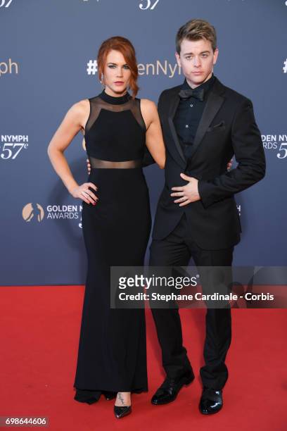 Courtney Hope and Chad Duell attend the 57th Monte Carlo TV Festival : Closing Ceremony on June 20, 2017 in Monte-Carlo, Monaco.