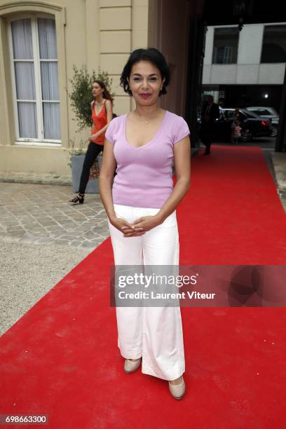 Saida Jawad attends the Bernard Depoorter Spring/Summer 2018 show as part of Paris Fashion Week on June 20, 2017 in Paris, France.