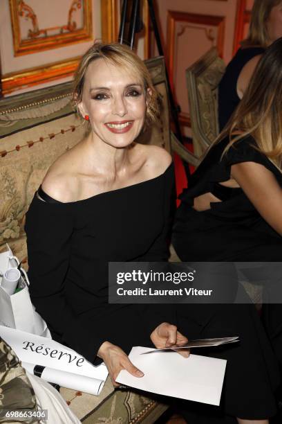 Jeanne Mas attends the Bernard Depoorter Spring/Summer 2018 show as part of Paris Fashion Week on June 20, 2017 in Paris, France.