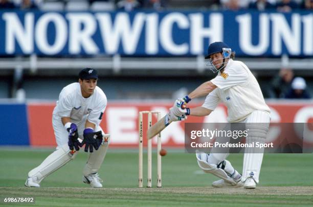 Dermot Reeve batting for England during the 1st Texaco Trophy One Day International between England and New Zealand at Edgbaston, Birmingham, 19th...