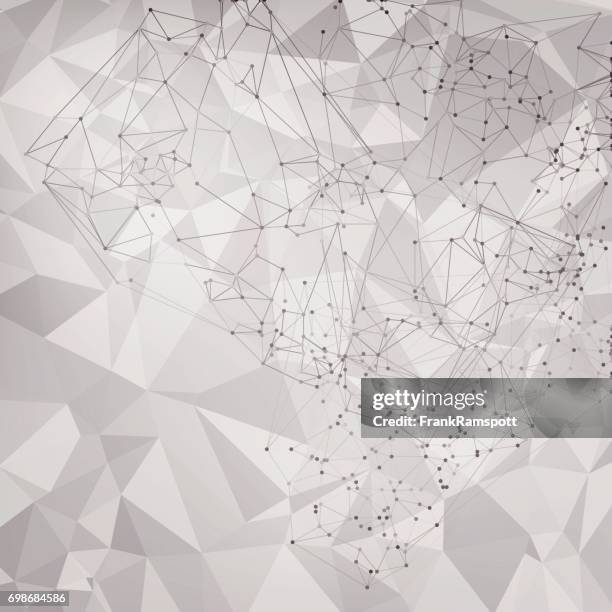 concrete polygon vector nodes pattern - low poly background stock illustrations