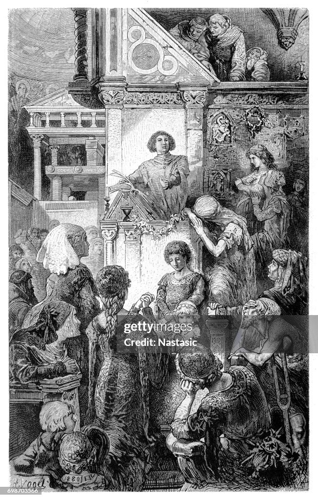 Boccaccio tells the people of Florence Dante's divine comedy