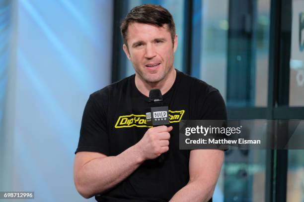 Fighter Chael Sonnen discusses Bellator MMA at Build Studio on June 20, 2017 in New York City.