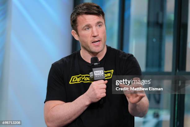 Fighter Chael Sonnen discusses Bellator MMA at Build Studio on June 20, 2017 in New York City.