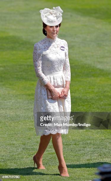 Catherine, Duchess of Cambridge attends day 1 of Royal Ascot at Ascot Racecourse on June 20, 2017 in Ascot, England.
