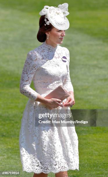 Catherine, Duchess of Cambridge attends day 1 of Royal Ascot at Ascot Racecourse on June 20, 2017 in Ascot, England.