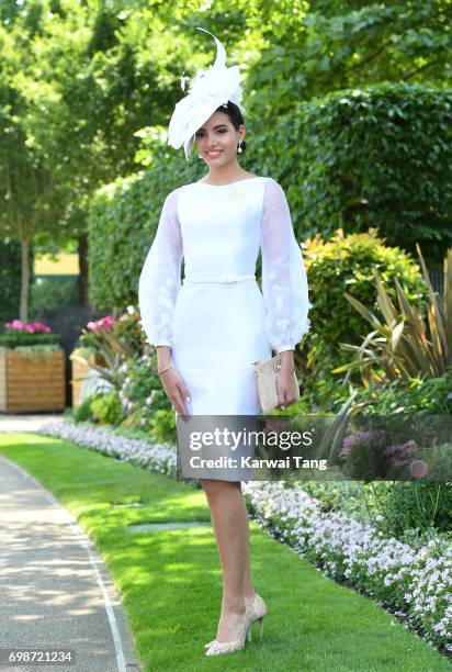 Stephanie Del Valle attends Royal Ascot 2017 at Ascot Racecourse on June 20, 2017 in Ascot, England.