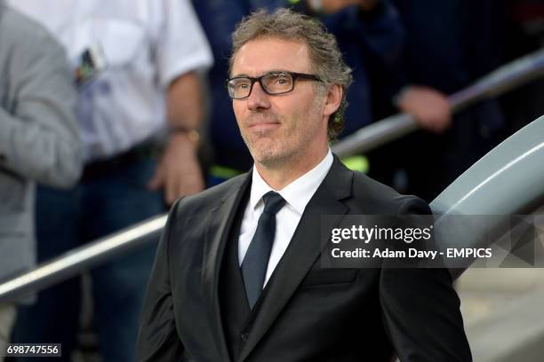 Paris Saint Germain's head coach Laurent Blanc