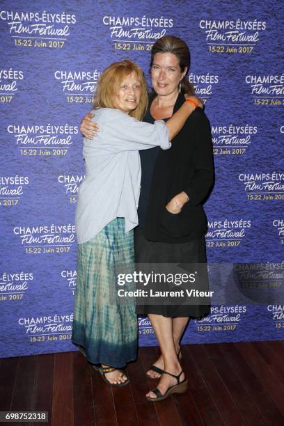 Actress Odile Michel and Actress Eleonore Klarwein attend "Diabolo Menthe" Retrospective at Cinema Le Publicis during the 6th Champs-Elysees Film...