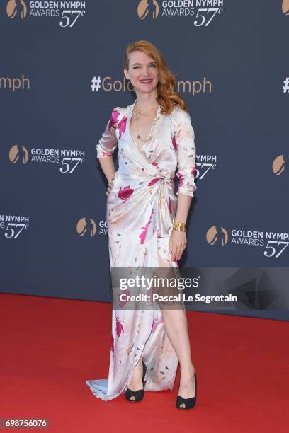 Odile Vuillemin attends the closing ceremony of the 57th Monte Carlo TV Festival on June 20, 2017 in Monte-Carlo, Monaco.