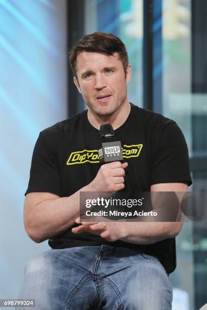 Mixed martial artist Chael Sonnen visits Build to discuss Bellator MMA at Build Studio on June 20, 2017 in New York City.